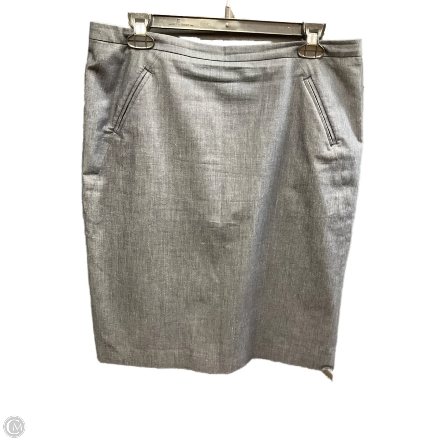 Skirt Midi By Loft In Grey, Size: 10