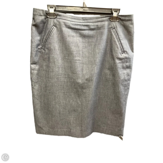 Skirt Midi By Loft In Grey, Size: 10