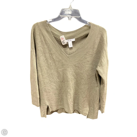 Top Long Sleeve By White House Black Market In Green, Size: S