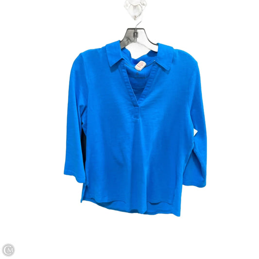 Top Long Sleeve By Tommy Bahama In Blue, Size: S