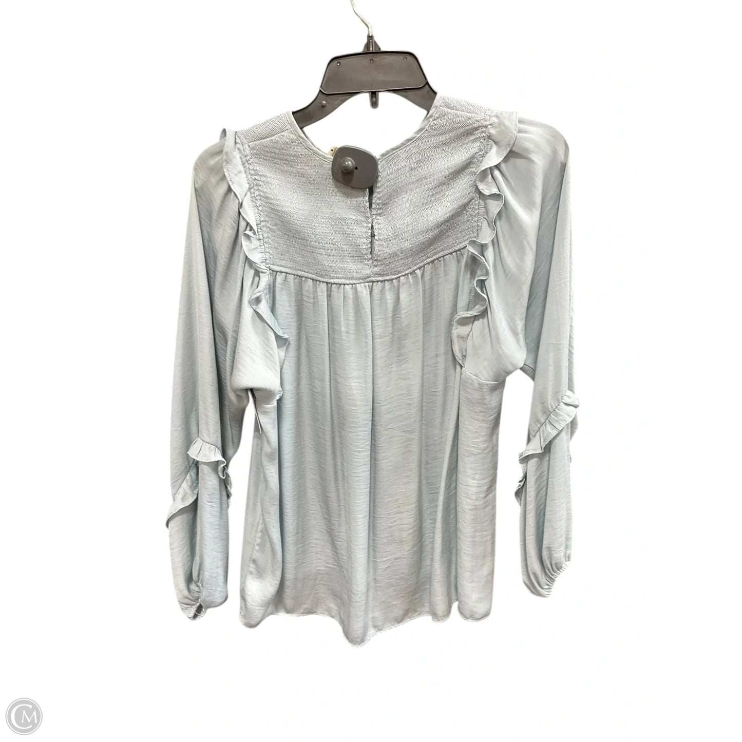 Top Long Sleeve By Dolan Left Coast In Blue, Size: Xs