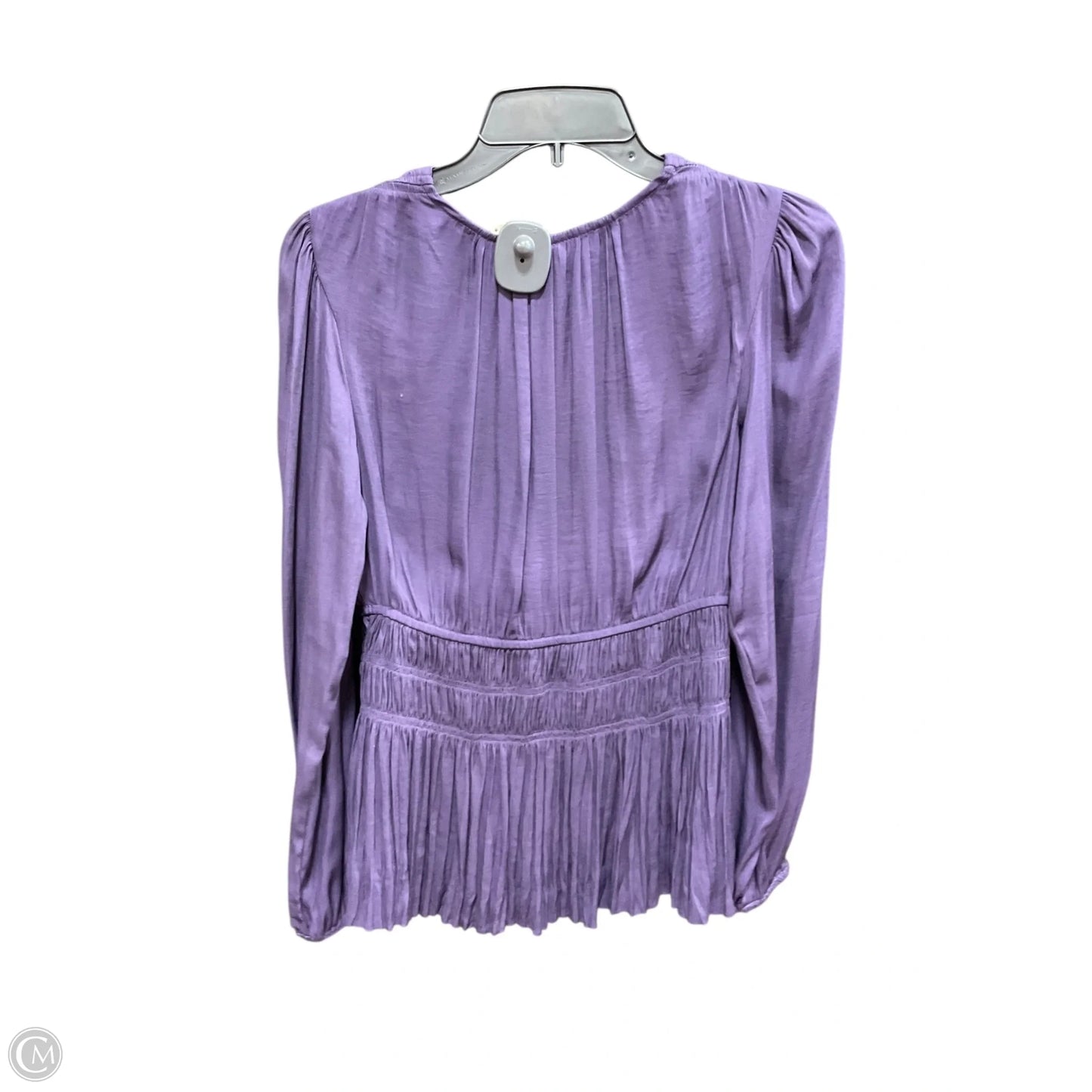 Top Long Sleeve By White House Black Market In Purple, Size: Xs