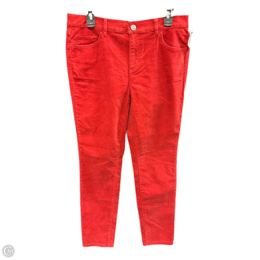 Pants Corduroy By Loft In Red, Size: 10