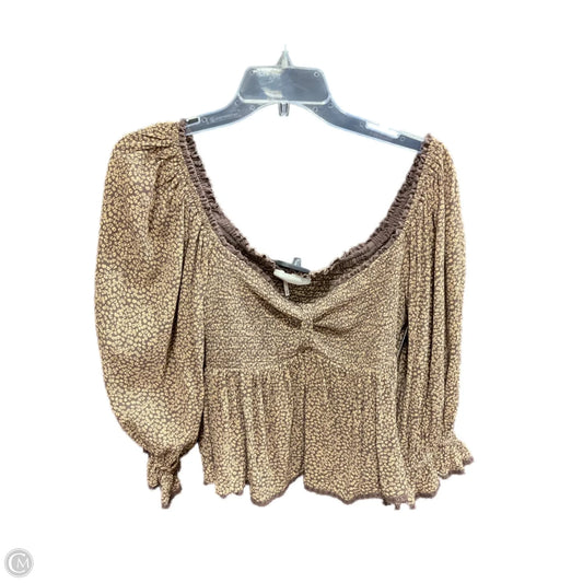 Top Long Sleeve By Free People In Floral Print, Size: M