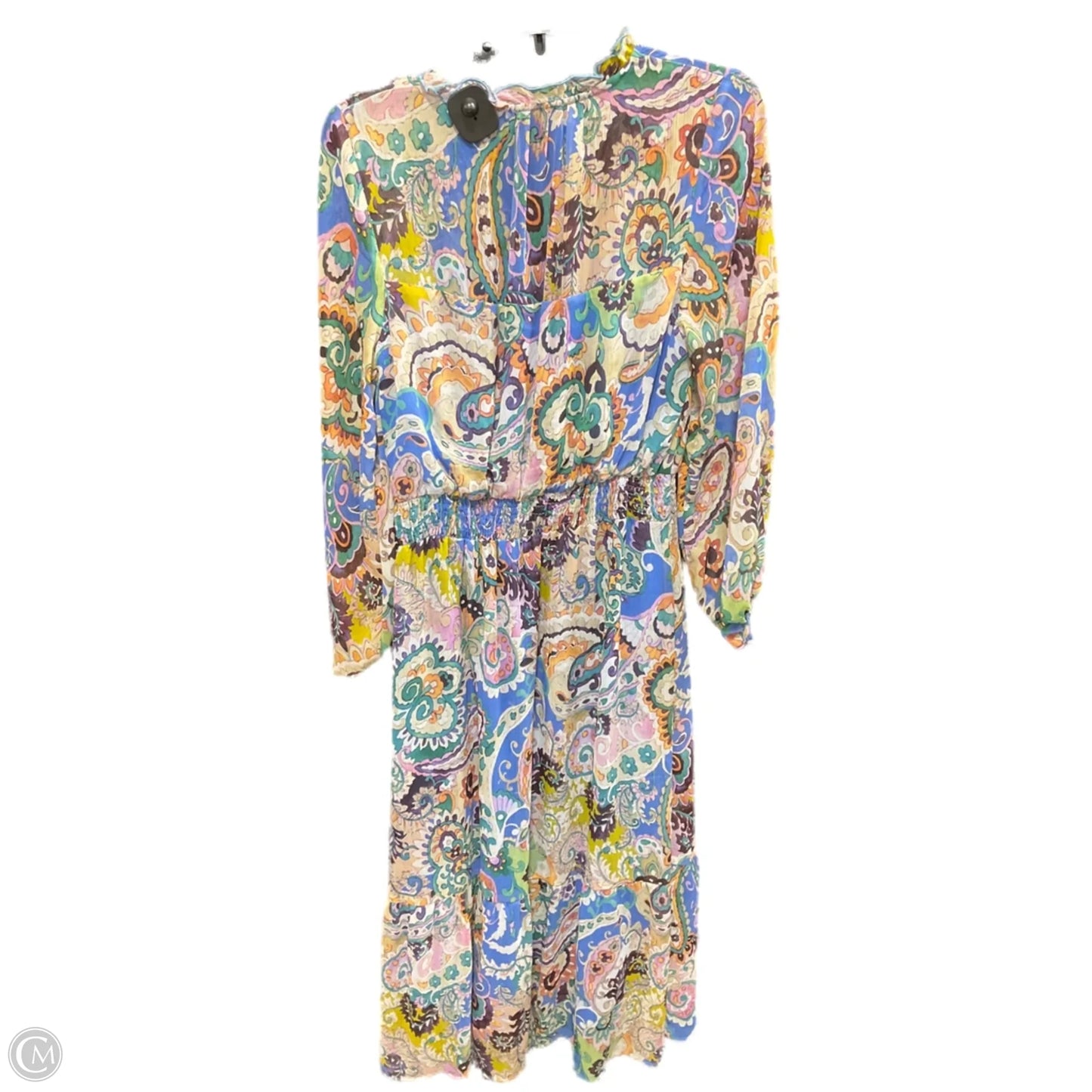 Dress Casual Midi By Zara In Multi-colored, Size: L