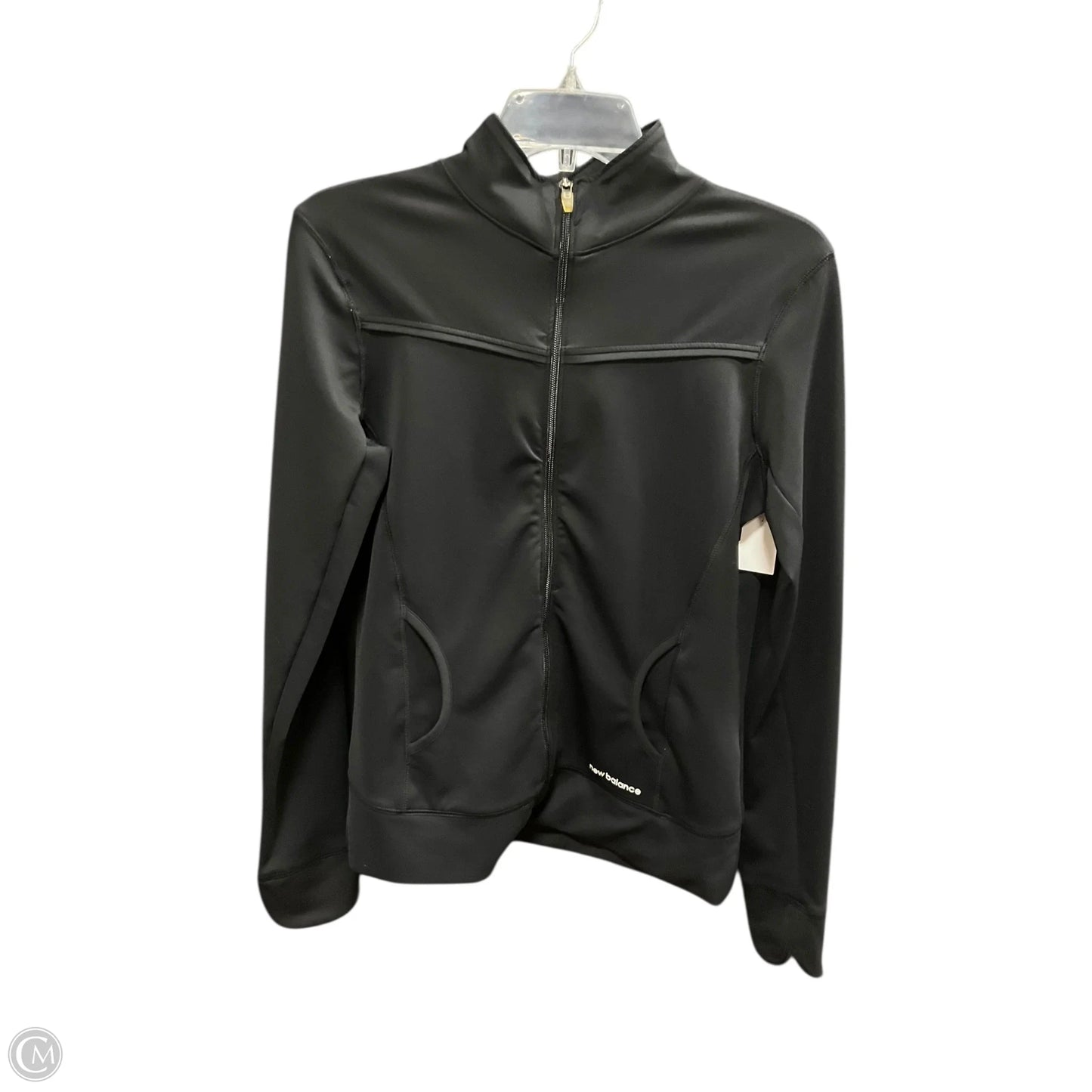 Athletic Jacket By New Balance In Black, Size: M