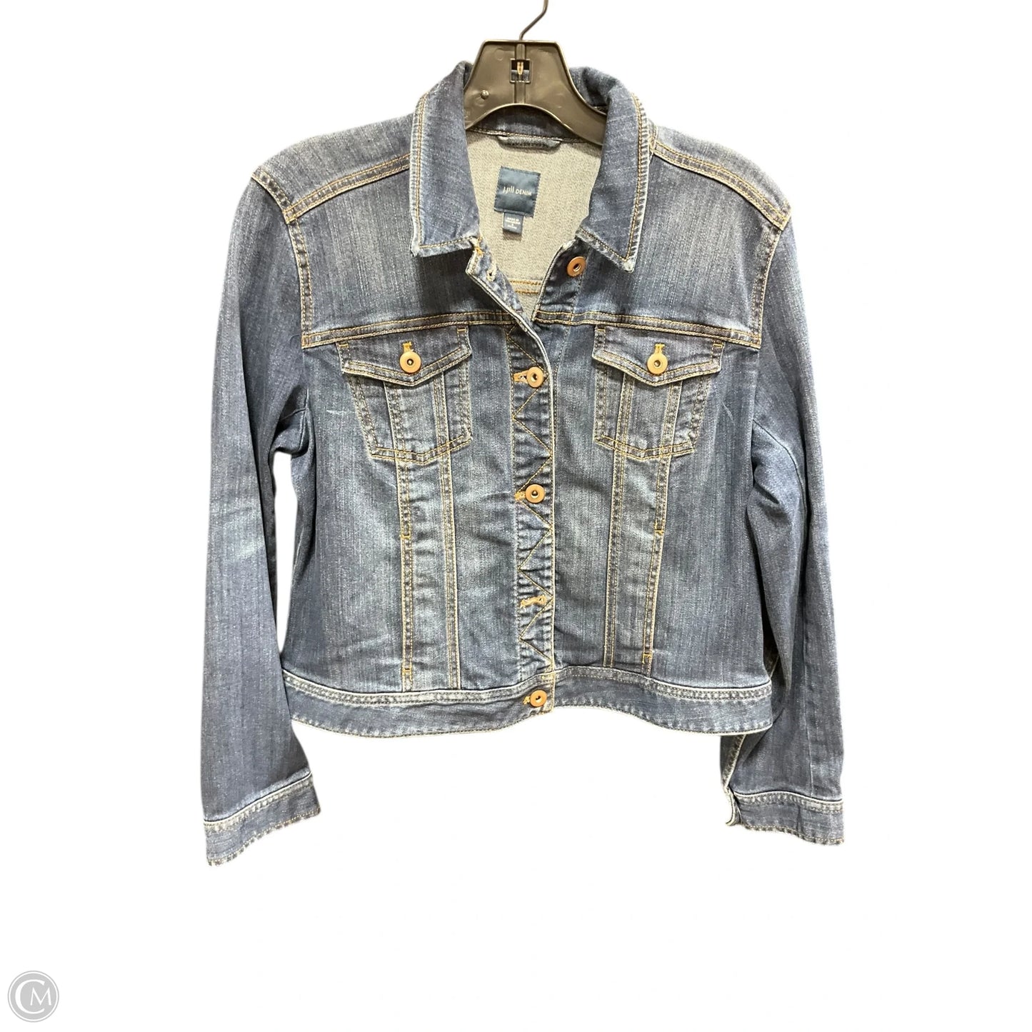 Jacket Denim By J. Jill In Blue Denim, Size: S