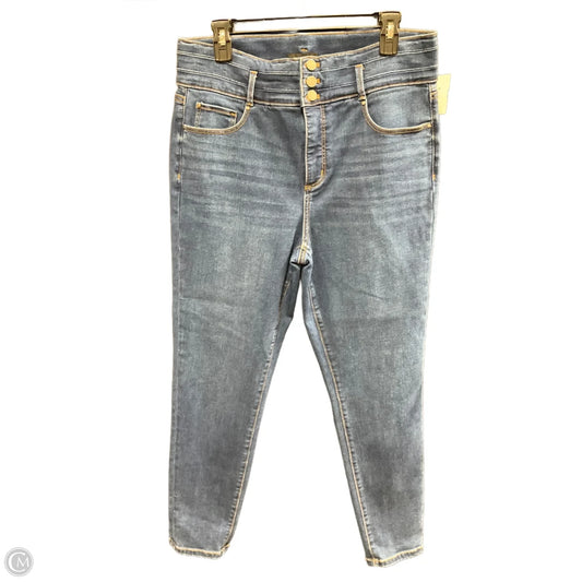Jeans Skinny By Ann Taylor In Blue Denim, Size: 14