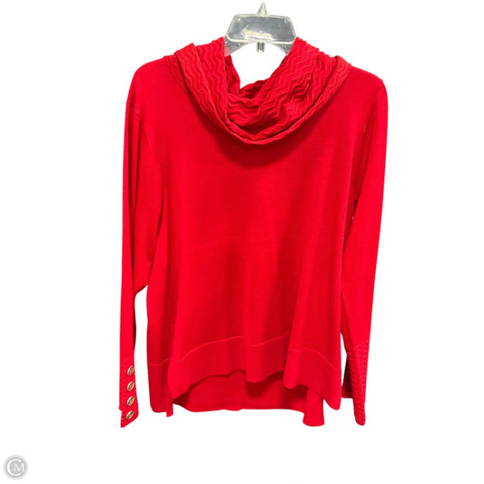 Top Long Sleeve By Melissa Paige In Red, Size: Xl