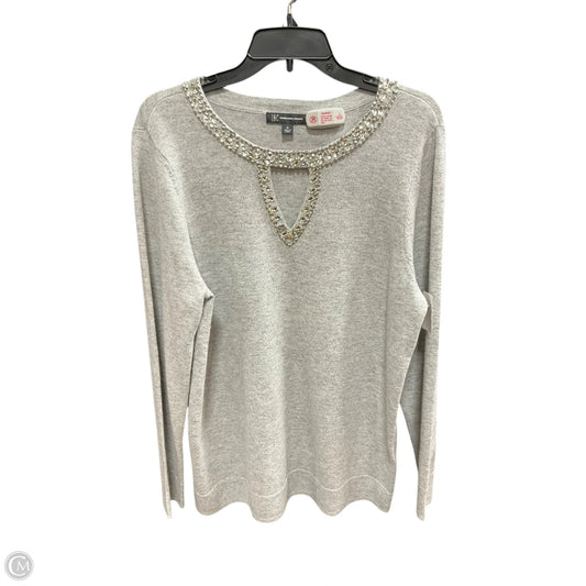 Top Long Sleeve By Inc In Grey, Size: Xl