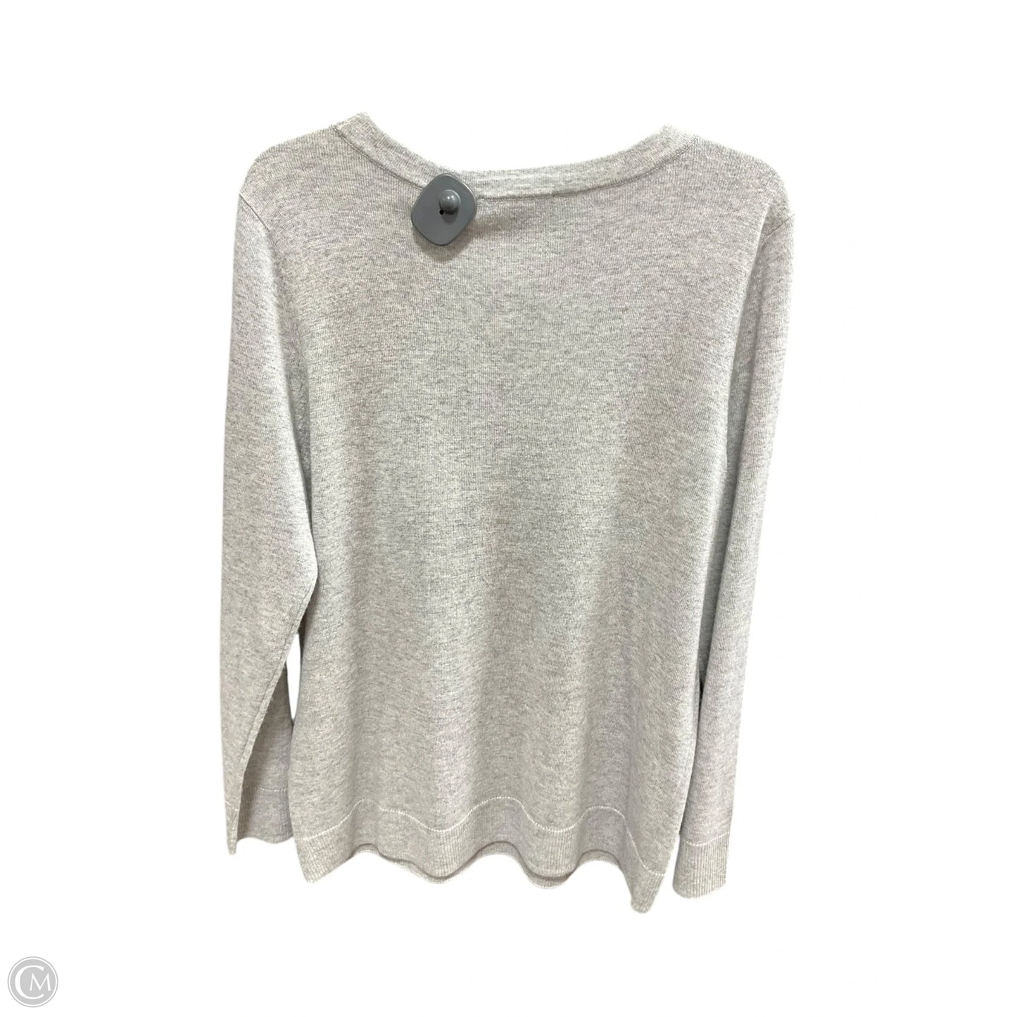 Top Long Sleeve By Inc In Grey, Size: Xl