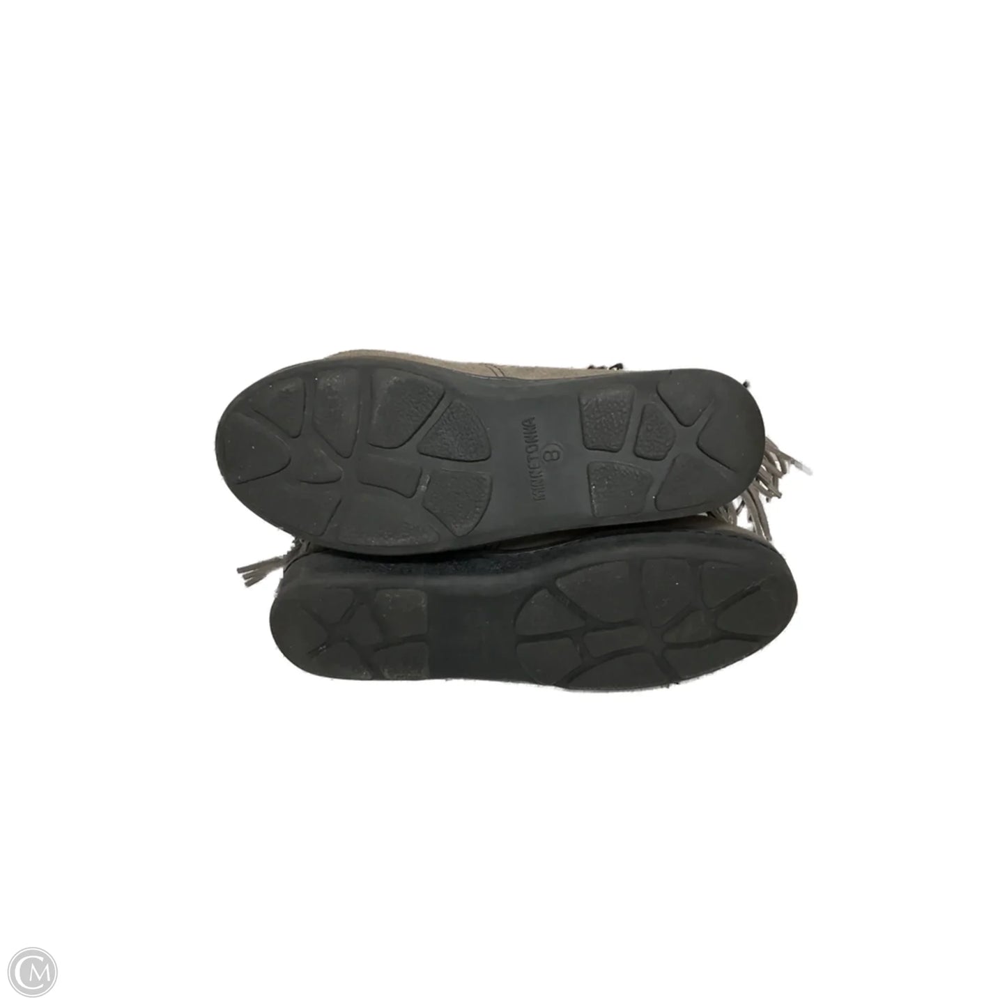 Boots Ankle Flats By Minnetonka In Grey, Size: 8