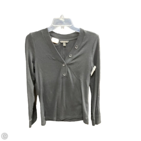 Top Long Sleeve By Banana Republic In Black, Size: M