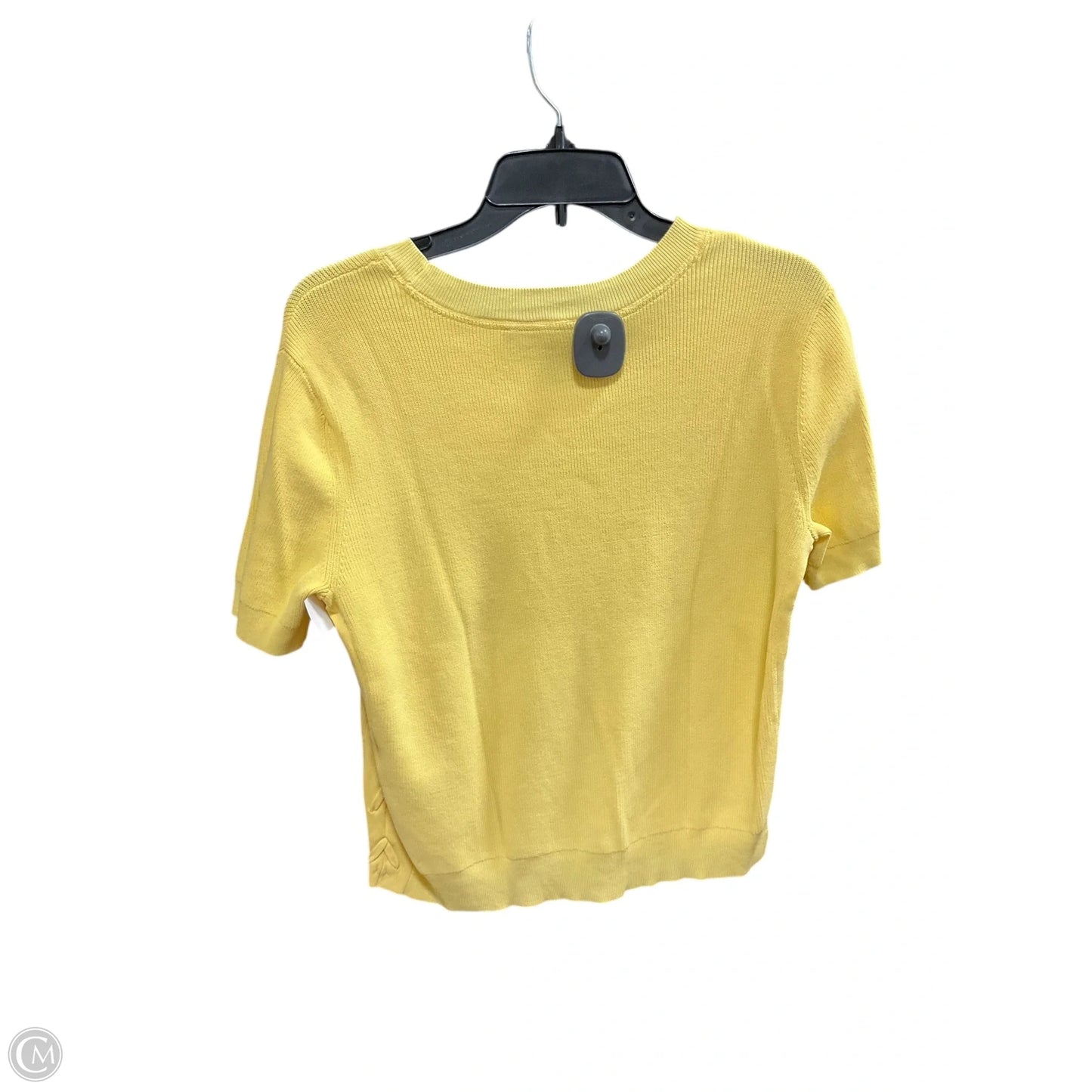 Top Short Sleeve By White House Black Market In Yellow, Size: S