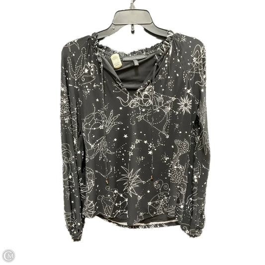 Top Long Sleeve By White House Black Market In Black & White, Size: S