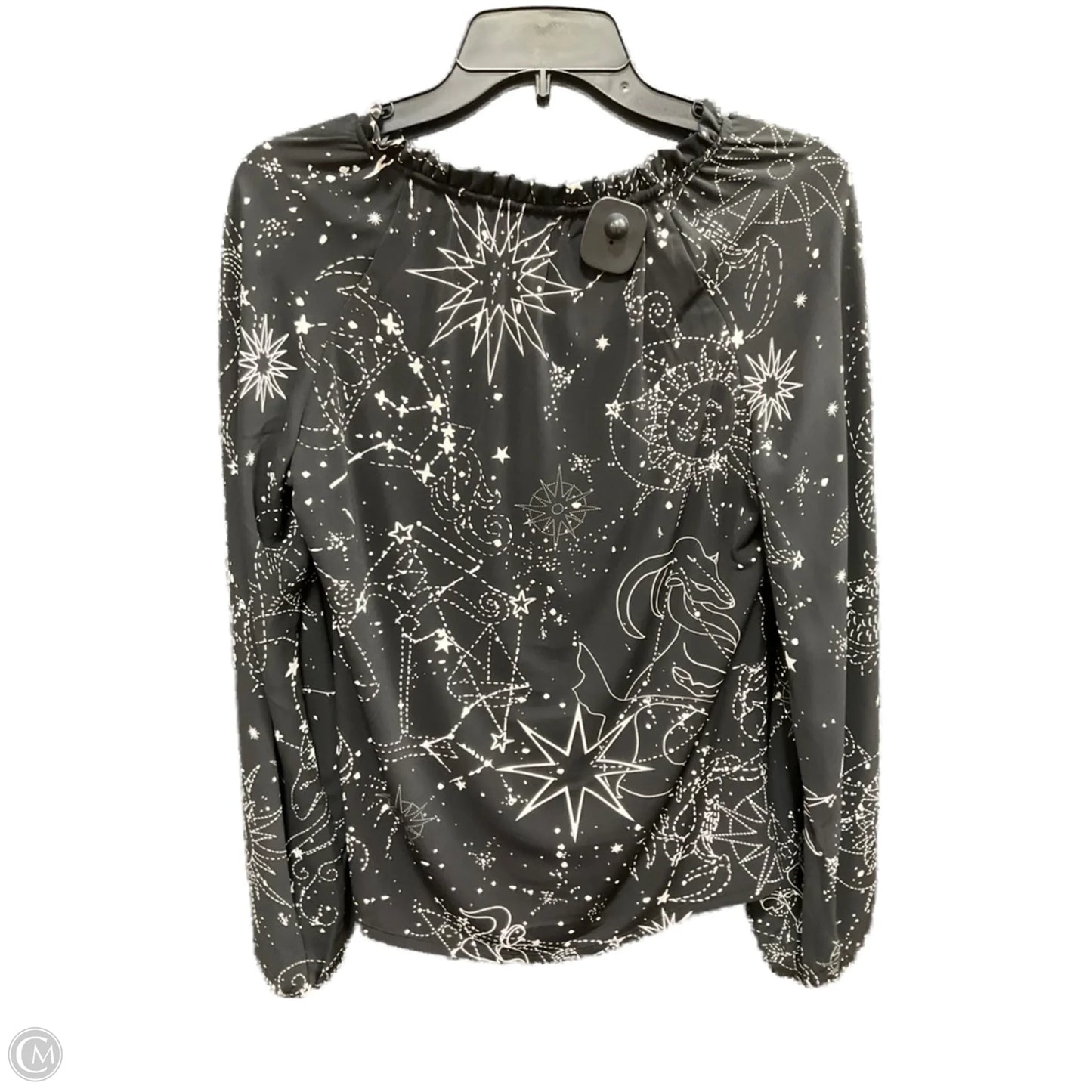 Top Long Sleeve By White House Black Market In Black & White, Size: S