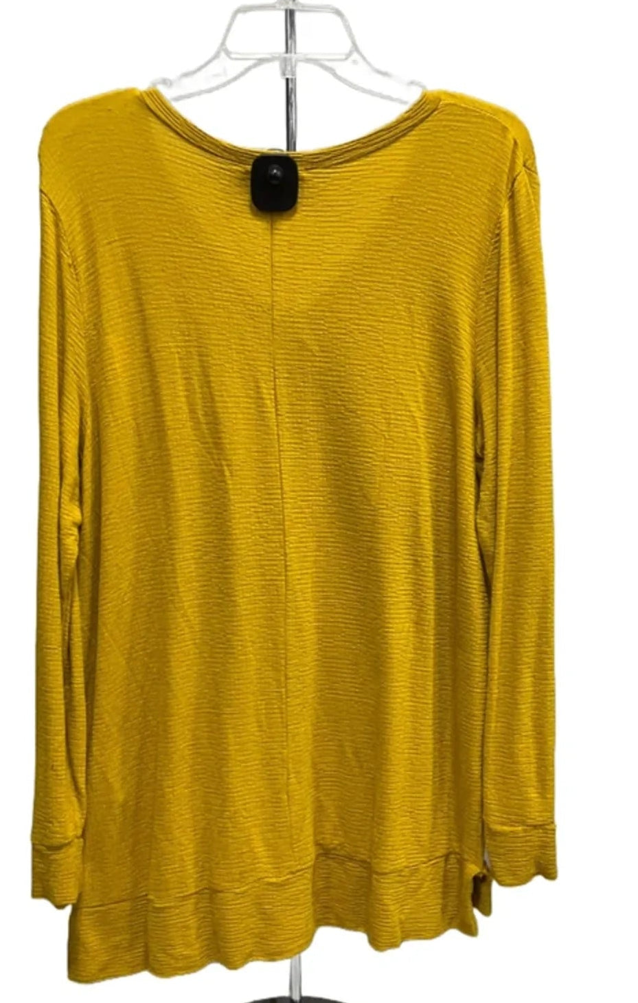 Top Long Sleeve By Adrianna Papell In Yellow, Size: L