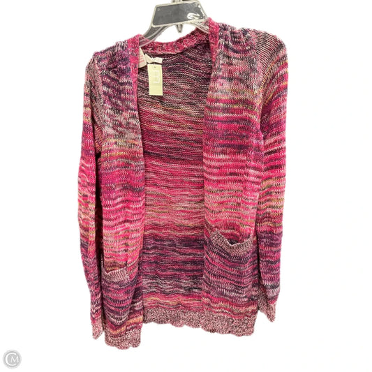 Cardigan By Maurices In Pink & Purple, Size: L