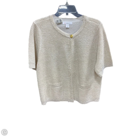Cardigan By Liz Claiborne In Gold, Size: L