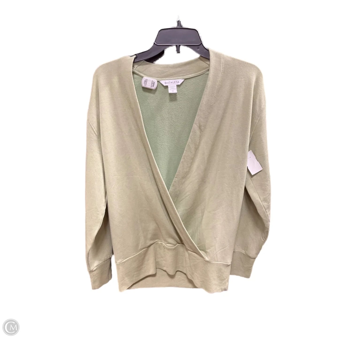 Athletic Top Long Sleeve Crewneck By Athleta In Green, Size: Xs