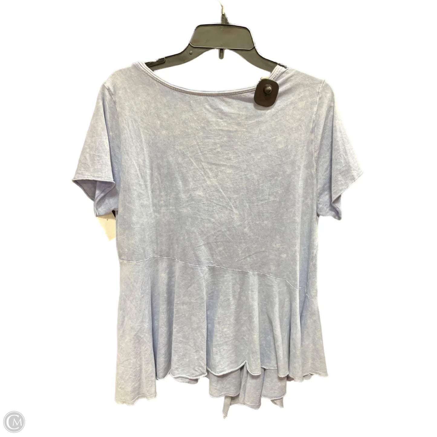 Top Short Sleeve By Eri + Ali In Blue, Size: M