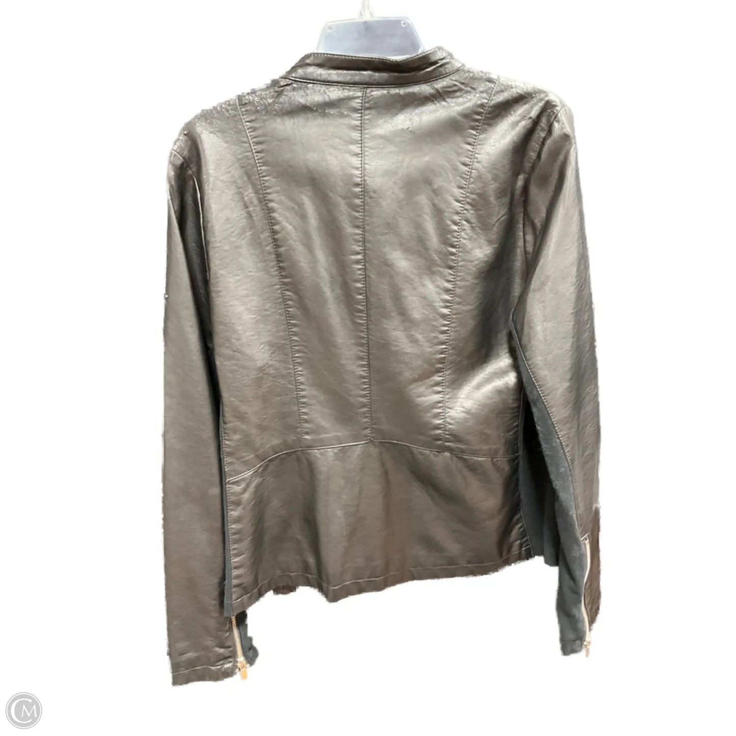 Jacket Moto Leather By Worthington In Black, Size: L