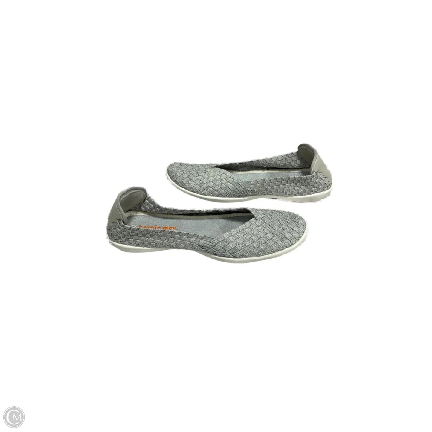 Shoes Flats By Bernie Mev In Silver, Size: 8.5