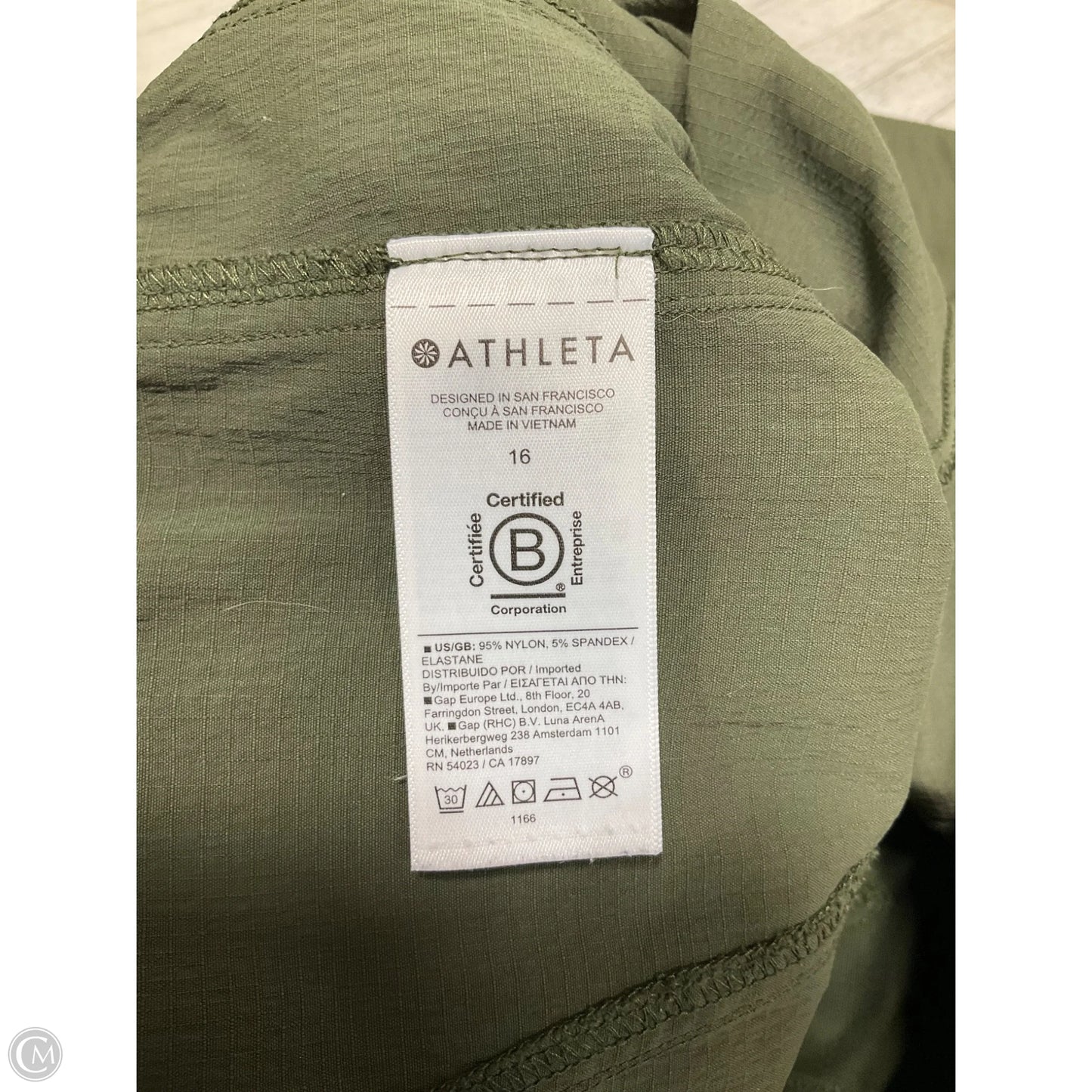 Athletic Pants By Athleta In Green, Size: 16