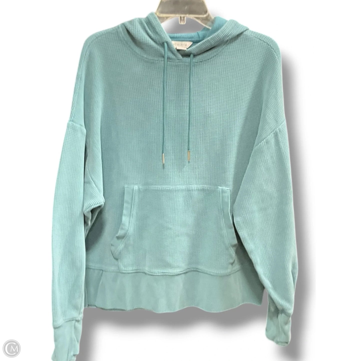 Athletic Top Long Sleeve Hoodie By Athleta In Blue, Size: L