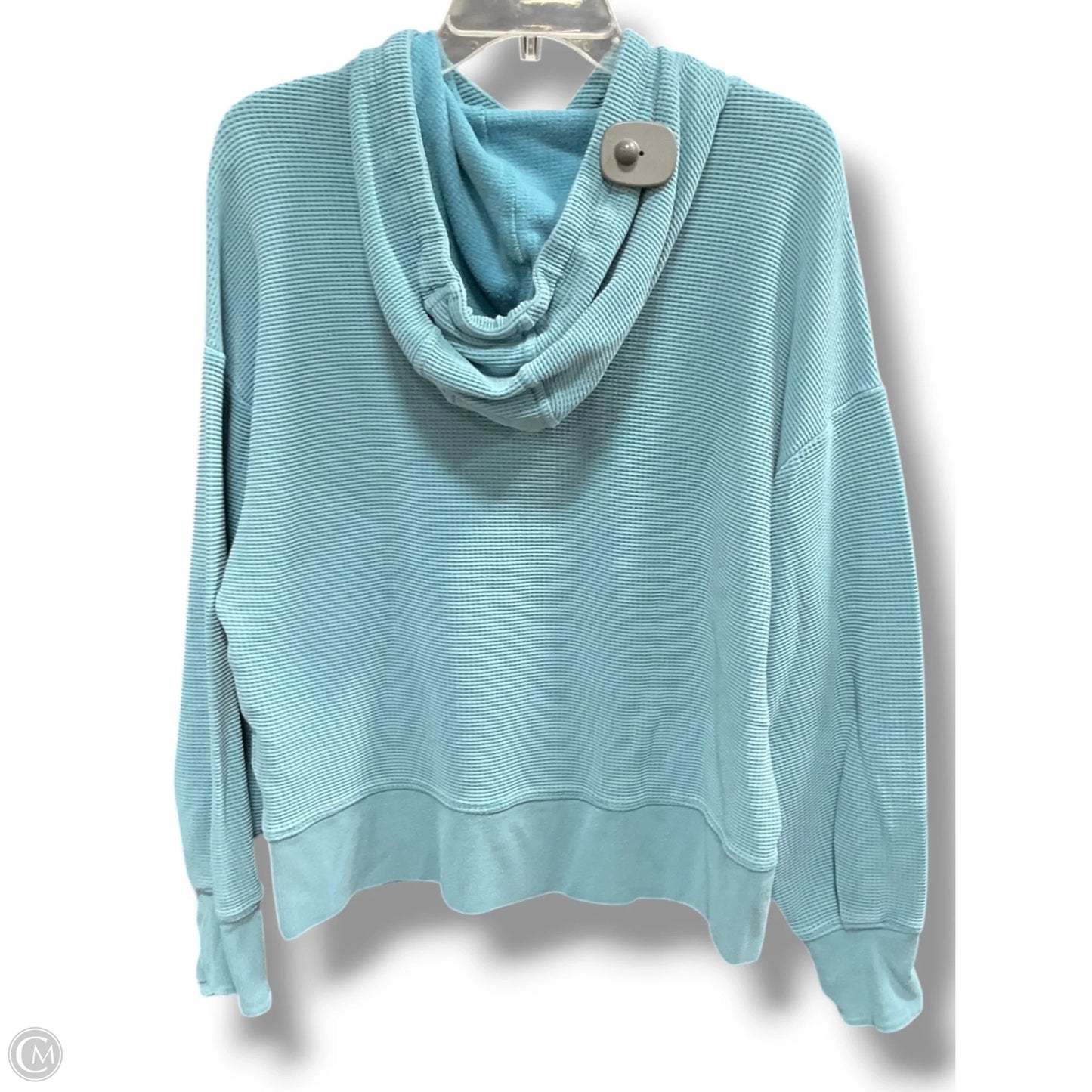 Athletic Top Long Sleeve Hoodie By Athleta In Blue, Size: L