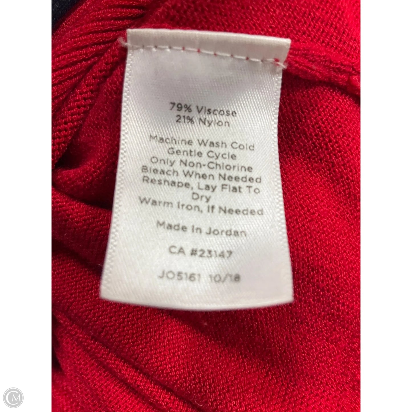 Top 3/4 Sleeve By Talbots In Red, Size: 3x