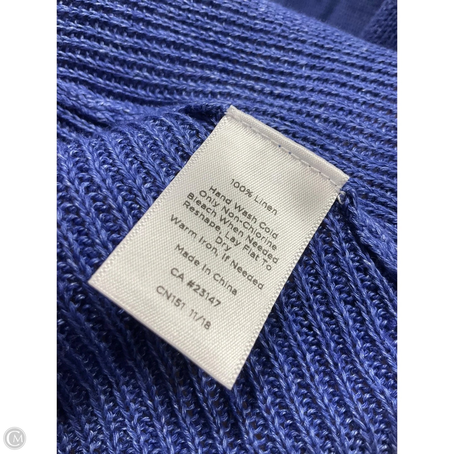 Top 3/4 Sleeve By Talbots In Blue, Size: 3x