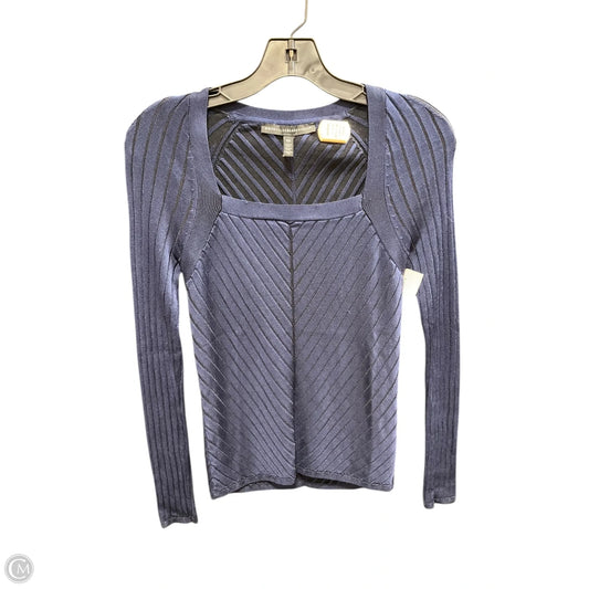 Top Long Sleeve By White House Black Market In Blue, Size: Xs