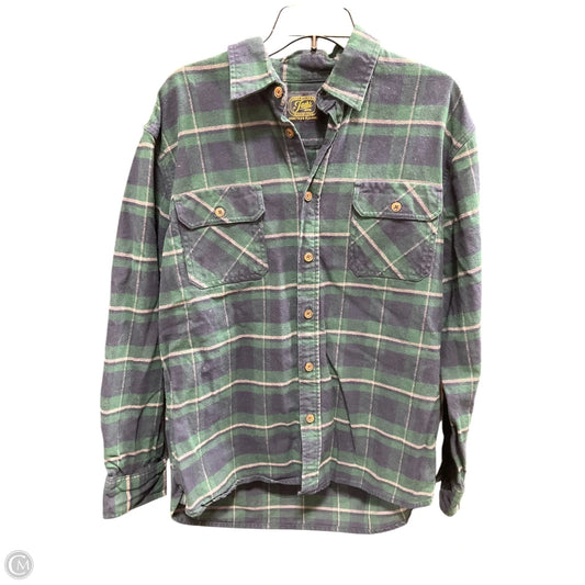 Blouse Long Sleeve By Jachs Girlfirend In Blue & Green, Size: Xl