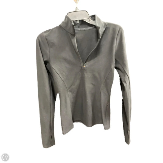 Athletic Top Long Sleeve Collar By Alo In Black, Size: S