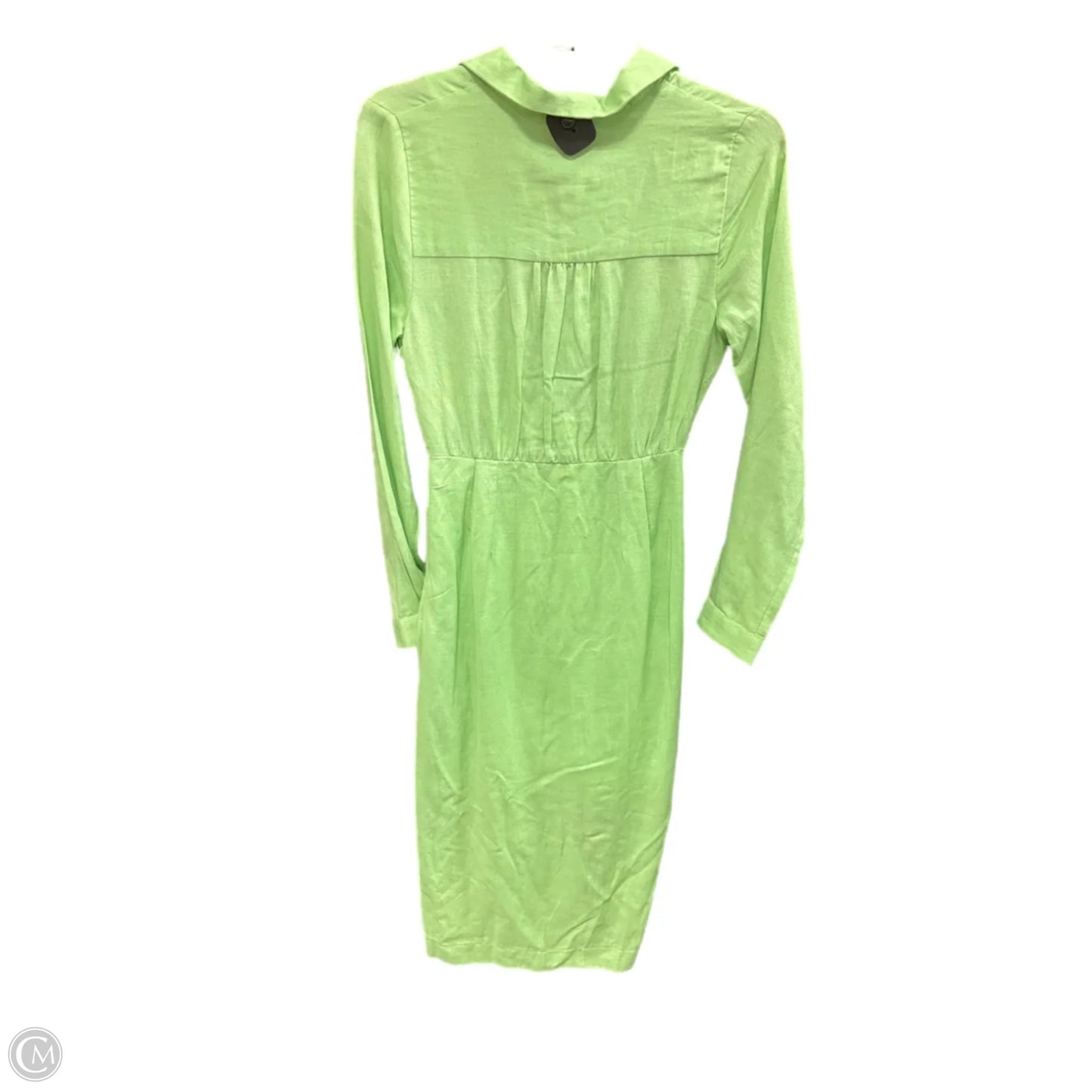 Dress Casual Midi By Versona In Green, Size: Xs