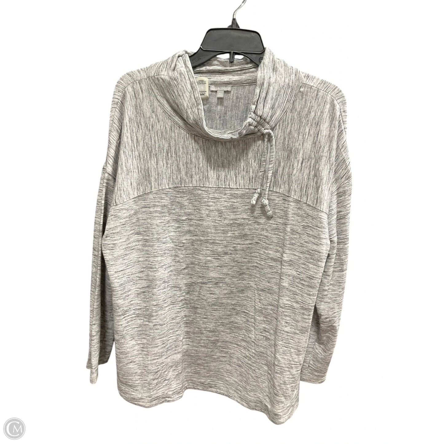 Top Long Sleeve By Talbots In Grey, Size: Xl