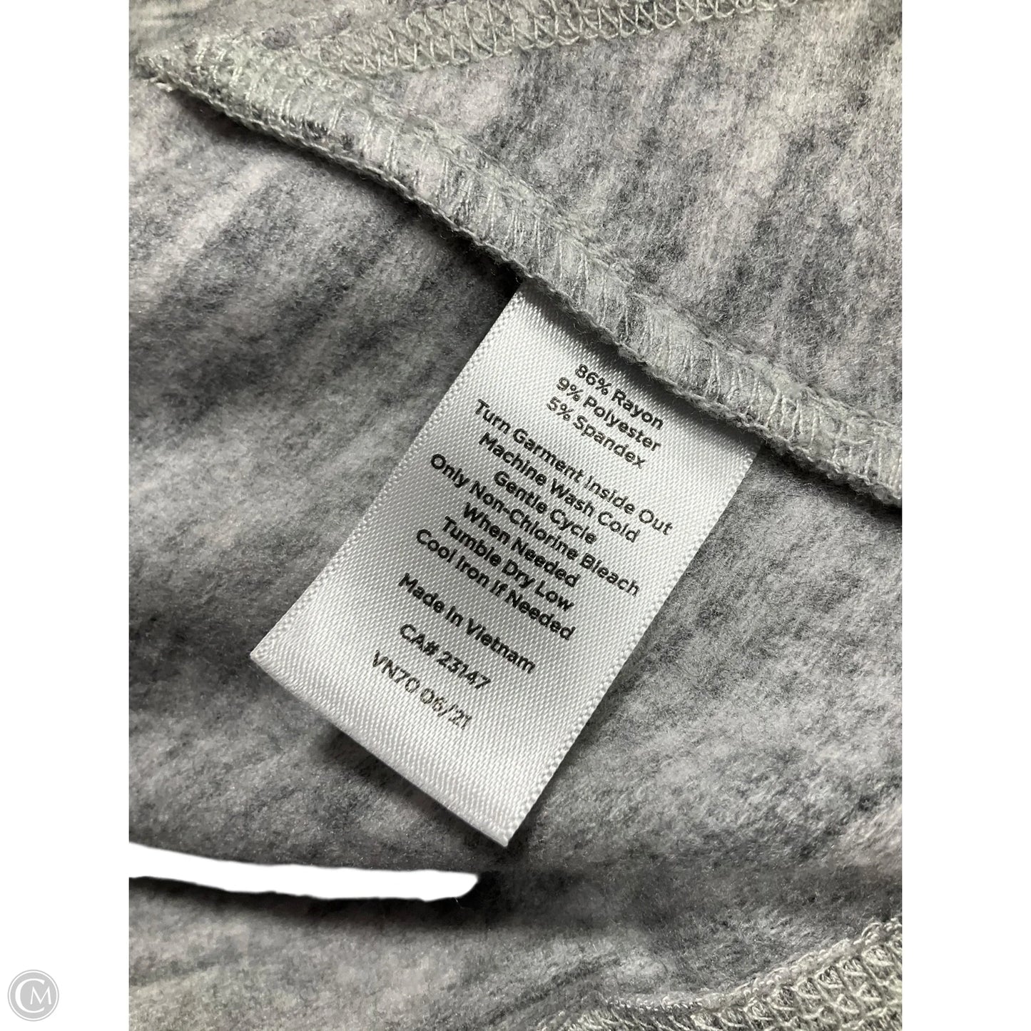 Top Long Sleeve By Talbots In Grey, Size: Xl