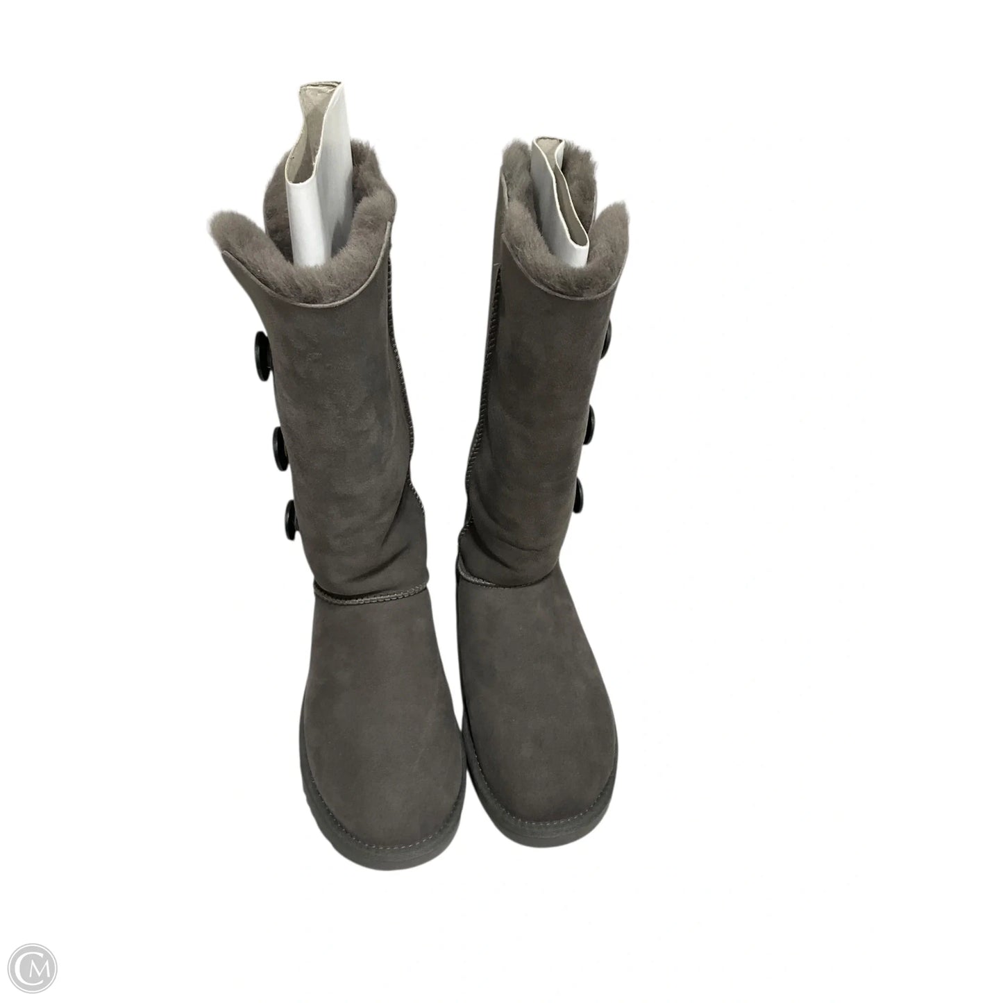 Boots Designer By Ugg In Grey, Size: 10
