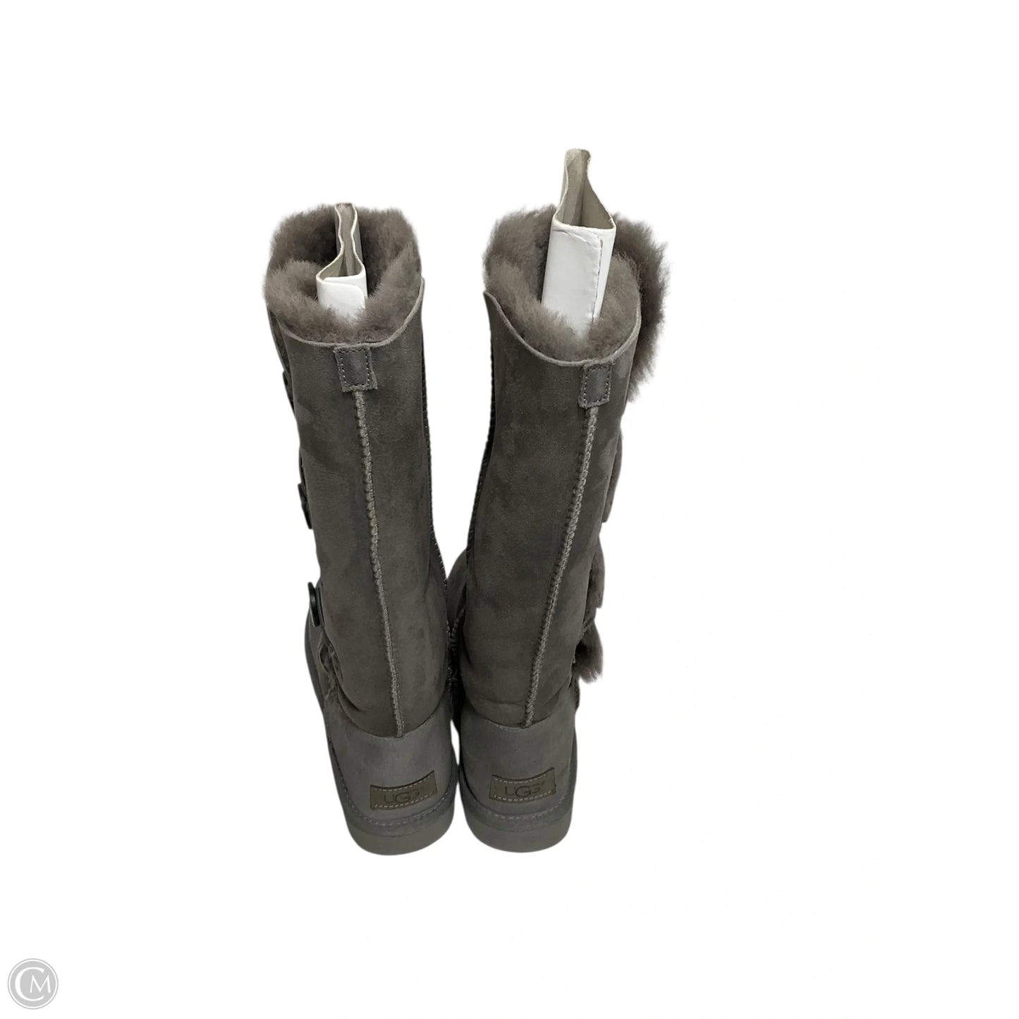 Boots Designer By Ugg In Grey, Size: 10