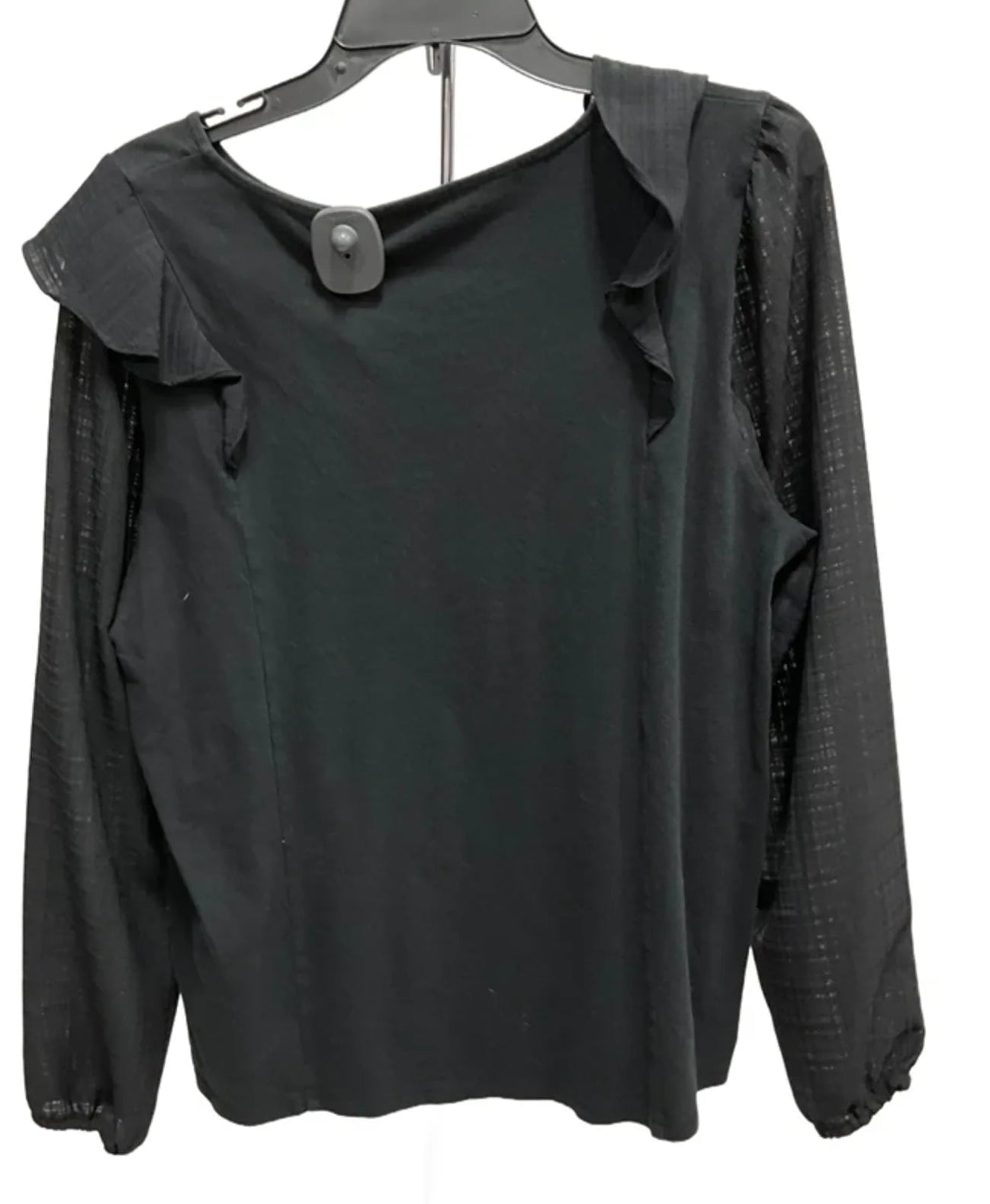 Top Long Sleeve By J. Crew In Black, Size: L