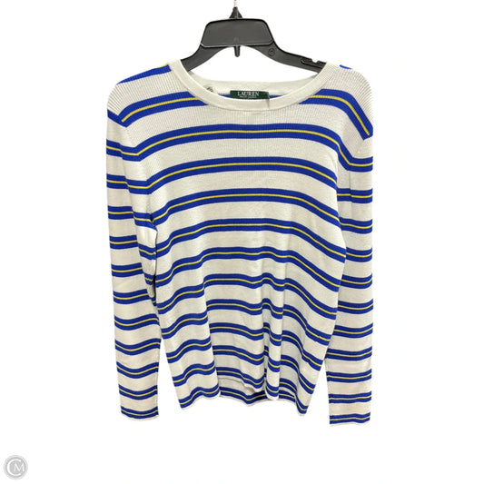 Top Long Sleeve By Lauren By Ralph Lauren In Striped Pattern, Size: Xl
