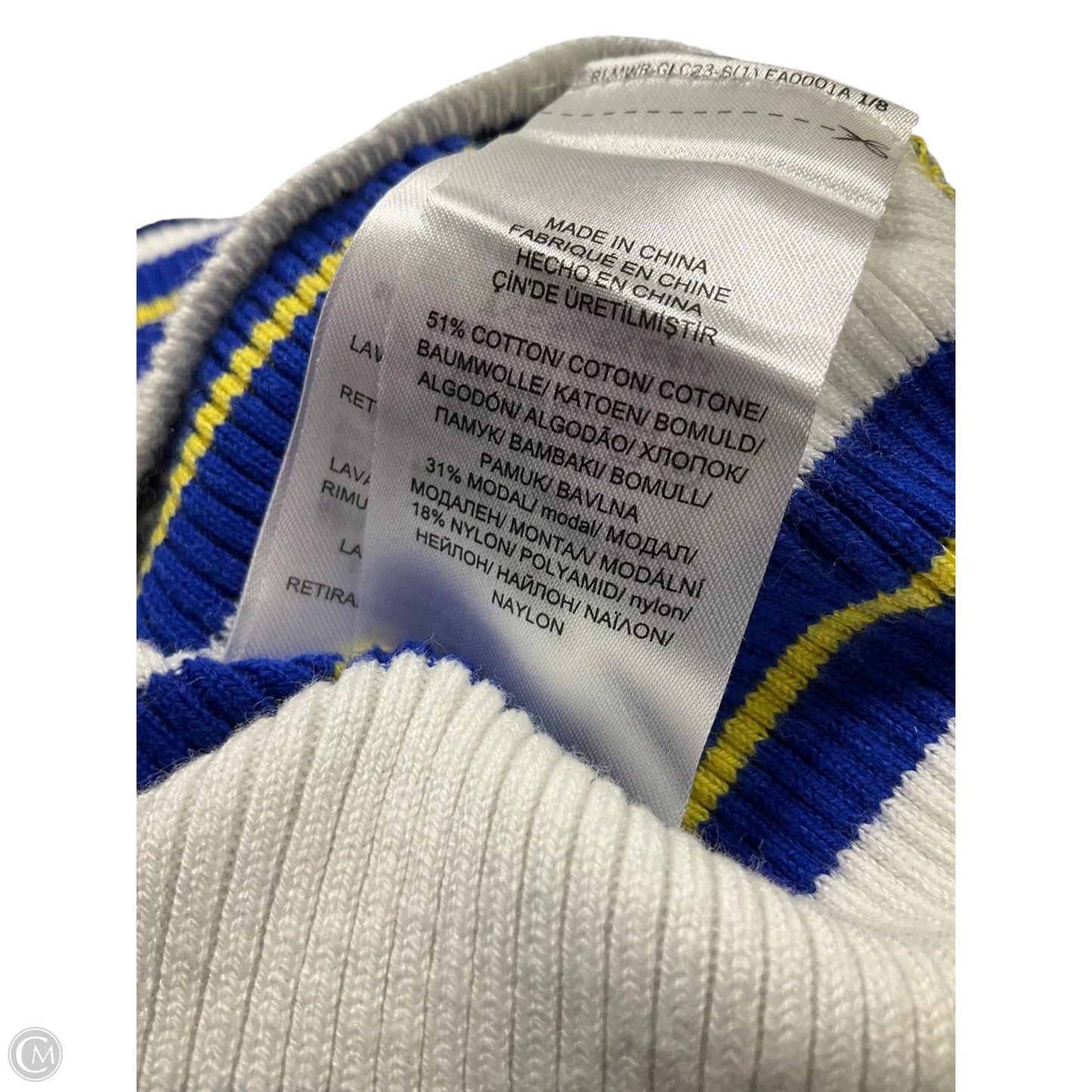Top Long Sleeve By Lauren By Ralph Lauren In Striped Pattern, Size: Xl