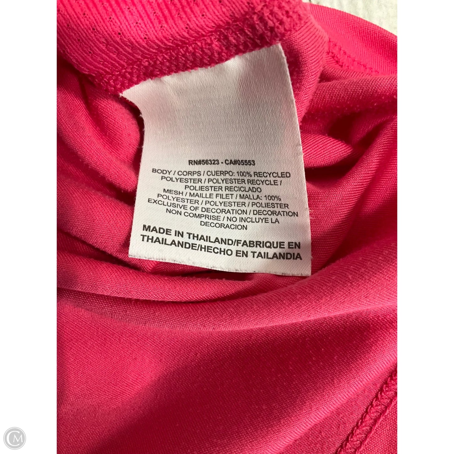 Athletic Top Long Sleeve Crewneck By Nike In Pink, Size: M