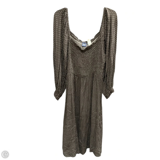 Dress Casual Midi By Gap In Polkadot Pattern, Size: Xl