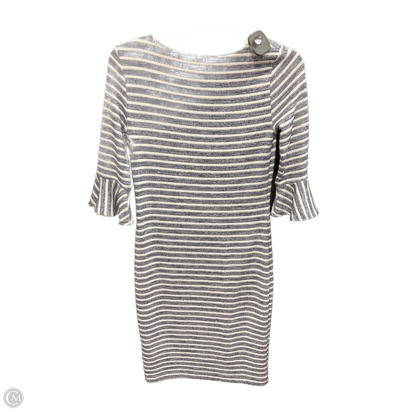 Dress Casual Midi By Banana Republic In Striped Pattern, Size: 0