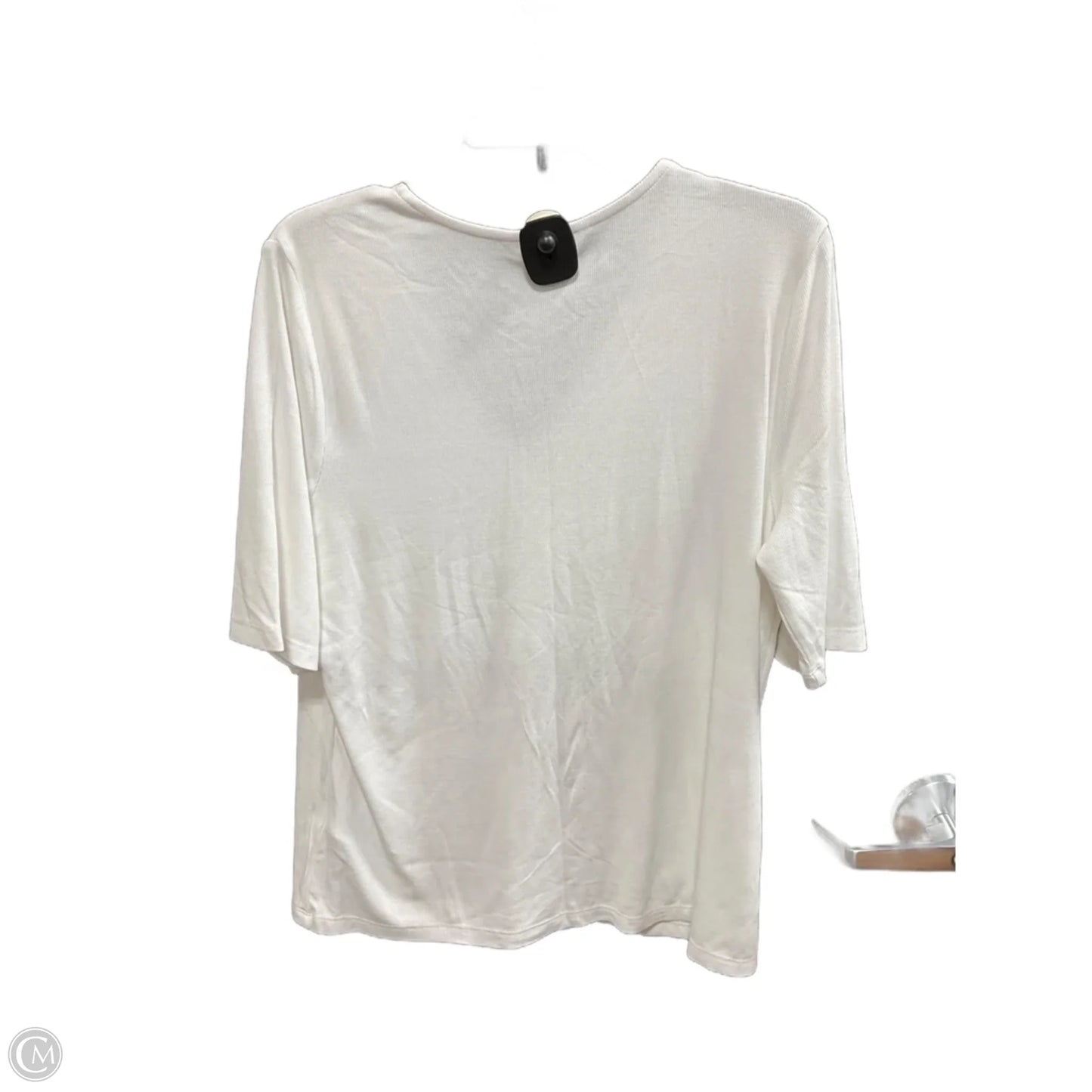 Top Short Sleeve By Liverpool In White, Size: 1x