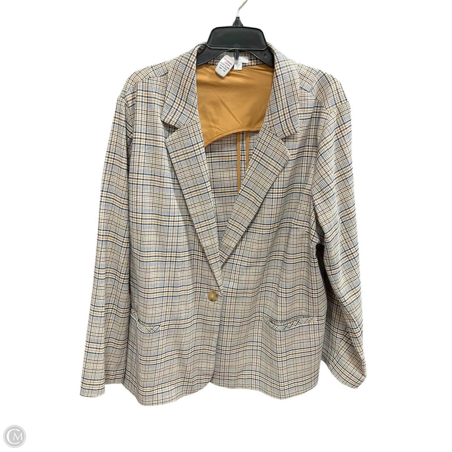 Blazer By J. Jill In Black & Tan, Size: 2x