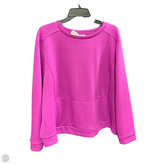 Top Long Sleeve By Talbots In Purple, Size: 2x