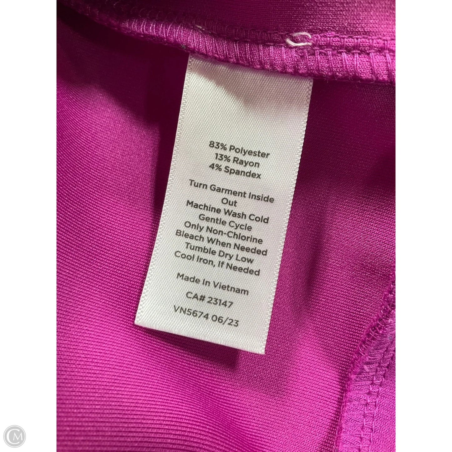 Top Long Sleeve By Talbots In Purple, Size: 2x